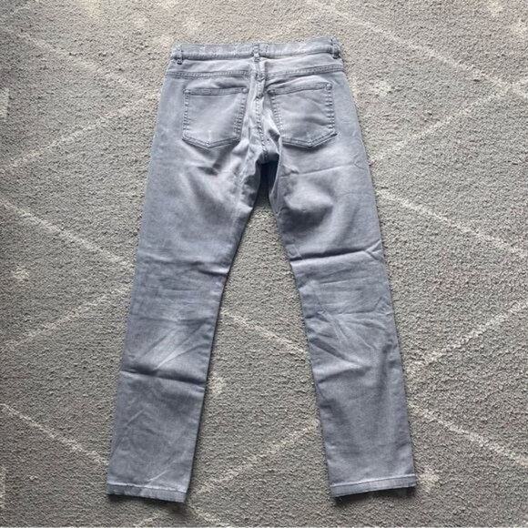 The Kooples Gray Distressed Button Fly Straight Leg Jeans 30 - Picture 6 of 11